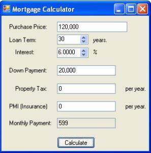 calculator mortgage